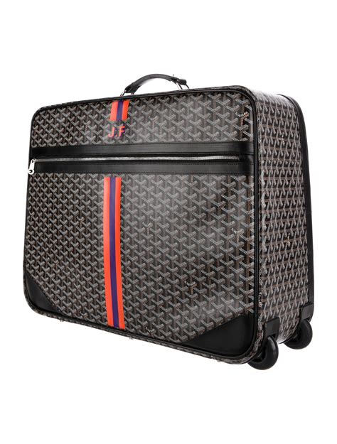 goyard rolling luggage mens|Goyard luggage prices.